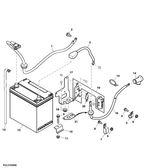 john deere battery replacement diagram